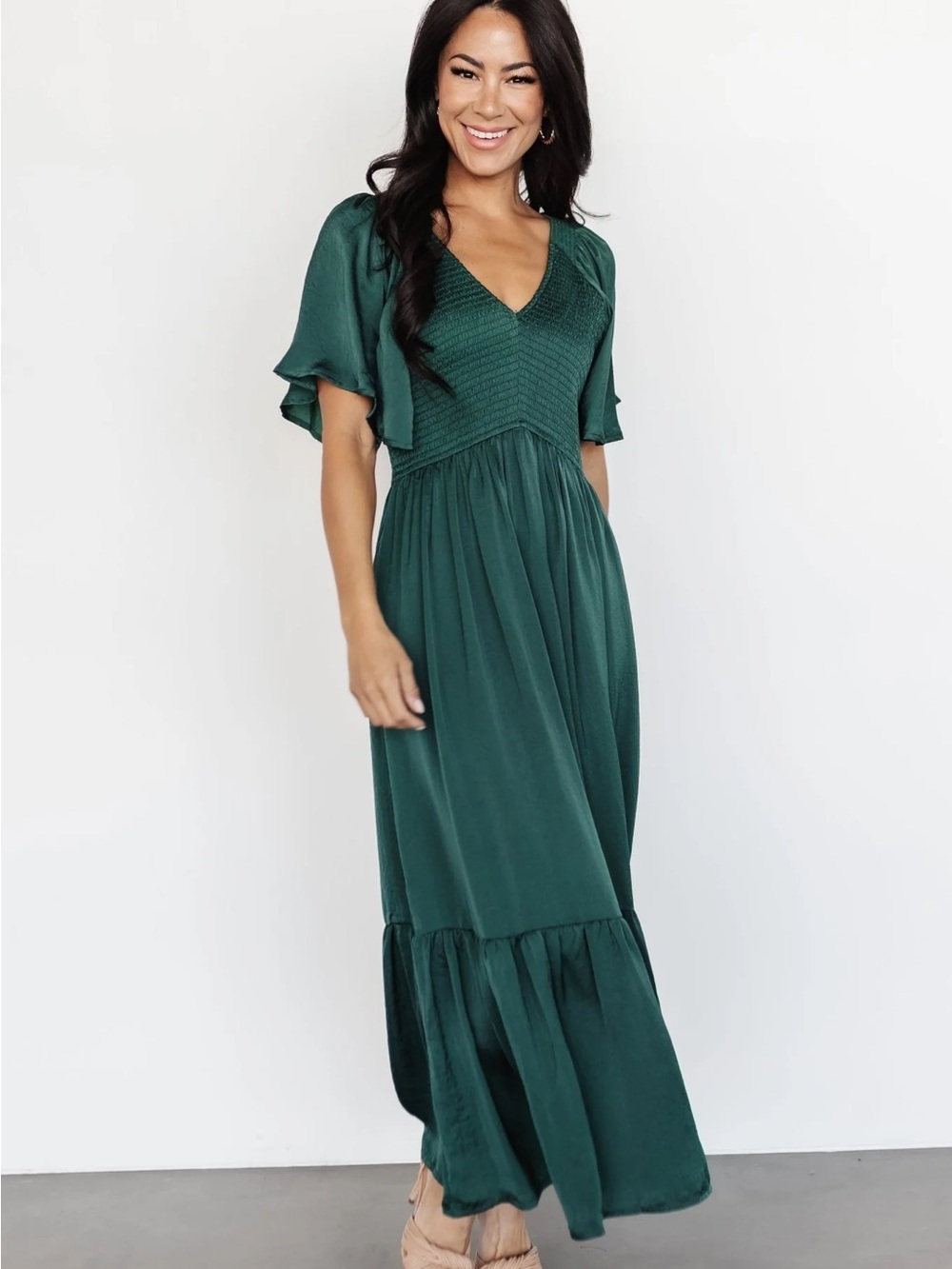 Baltic Born Lovell Smocked Midi Dress